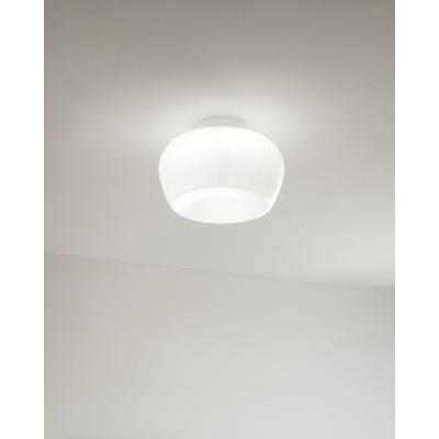 PLAFONIERA IN VETRO BIANCO